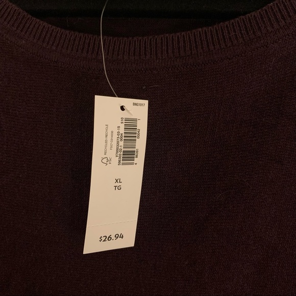 Eggplant purple Old Navy light tunic sweater - Picture 6 of 6